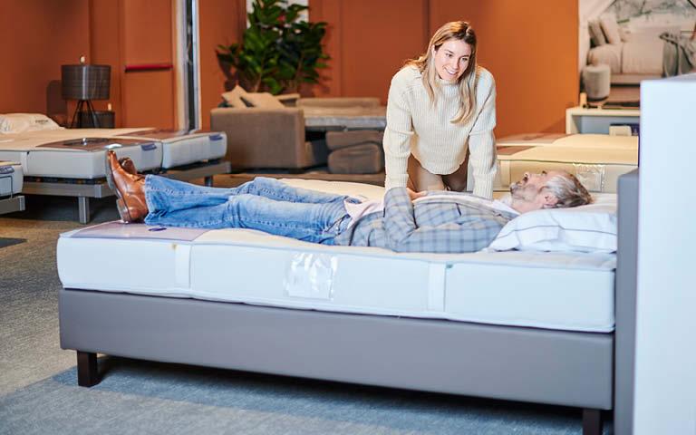 nieuwe matras testen