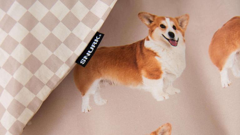 Dekbedovertrek Corgi Blush SNURK detail