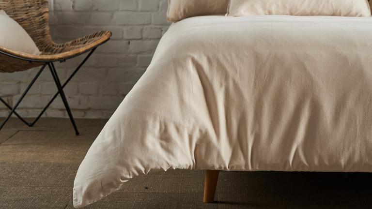 Dekbedovertrek Vintage Satin beige Sleeplife® sfeer Dekbedovertrek Vintage Satin beige Sleeplife® sfeer