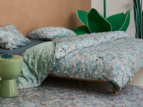 Dekbedovertrek Aleste Essenza surf green sfeer